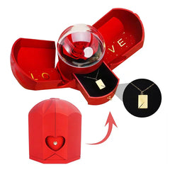 Surprise Flower Jewelry Box - Mysterious Unboxing with Rose Gold Dried Flower