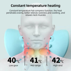 Electric Neck Massager USB Infrared Heating Airbag Neck Traction Vibration Shoulder Cervica