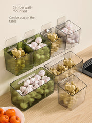 Bathroom Storage Basket Punch-Free Wall Kitchen