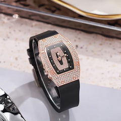 New Top Luxury Watches For Woman Famous Crystal Silicone Jelly Quartz Watch