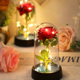 Valentine Day Gift Eternal Rose Flower Colorful Luminous Ornament