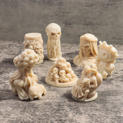 Halloween Skull Series Silicone Candle Mold DIY Handmade Skull Scented Candle Soap Plaster Resin Casting Molds Home Decor Craft