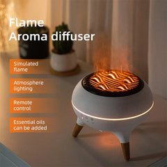 Flame Air Humidifier Dynamic Jellyfish Aroma Diffuser with Colorful Gradient