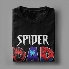 Spider Man Dad Father's Day Matching Family Birthday T Shirt Men's 100% Cotton T-Shirt Round Collar Tees Short Sleeve Clothing