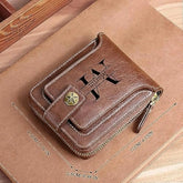 Men Leather Gift Idea for Husband BF Personalized Father's Day Gift Men Wallet Custom Engraved Birthday/Anniversary Wallets