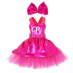 Kids Halloween Cosplay Costume Summer Clothing Children Carnival Costumes Girls Pink Princess Dress Birthday Party Dresses