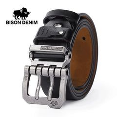 Men Belt Male High Quality Leather Belt Men Male Genuine Leather Strap Luxury Pin Buckle