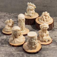 Halloween Skull Series Silicone Candle Mold DIY Handmade Skull Scented Candle Soap Plaster Resin Casting Molds Home Decor Craft