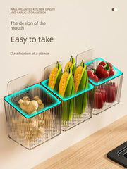 Bathroom Storage Basket Punch-Free Wall Kitchen