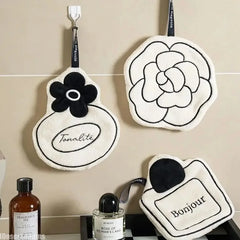 Bathroom NEW Double-thickness Hand Towel Home Convenient Hanging Quick-drying Absorbent Hand Towel Kitchen Foot Mat