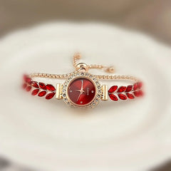 Women's Watch Simple Luxury Water Diamond Quartz Bracelet Watch