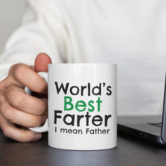 Letter Printed Ceramic Coffee Mug World's Best Father Mug Gifts for Dad Unique Father's Day Birthday Holiday Party Gift Birthday