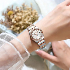 Luxury Diamond Brand Womens Watches Top Waterproof Ultra Thin Ladies