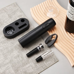 Electric Wine Bottle Opener Automatic Red Wine Corkscrew Rechargeable Wine Opener with Charging Base Wine Lover Kitchen Gadgets
