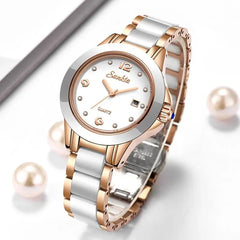 Fashion Women Watch Rose Gold Ladies Bracelet Watches Girl