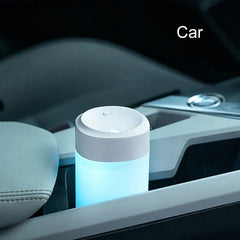 200ml Portable Mini Humidifier USB Powered With LED Light Car Home Humidifier Aroma Essential Oil Diffuser Interior Accessories