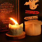 Cats and Pumpkins Silicone Candle Mold Diy Soap Resin Candle Chocolate Candy Jelly Ice Cube Mold Handmade Halloween Gift