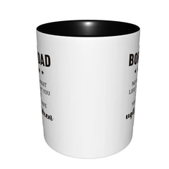 Bonus Dad Gifts for Fathers Day Dad Birthday Unique Step Dad Mugs With Black Handle Birthday Coffee Mugs Ceramic Tea Cups 11oz