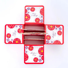 Mother's Day Cards HAPPY MOTHER'S DAY 3D Pop-Up Paper Flower Greeting Card Box