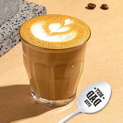 Dad Ice Cream Stainless Steel Engraved Coffee Spoon Cute Emotional Gift For Christmas Thanksgiving Father's Day Cool Gifts