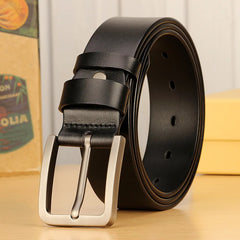 Men's Belt Leather Strap Luxury Alloy Pin Buckle Casual Men's Belt