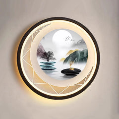 Light Luxury Wall Lamp Bedroom Living Room Background Wall Lamp High-end Chinese Mural
