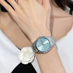2024 New Women's Queen Mother Large Dial Watch Female High-end Niche Art Light Luxury Watch
