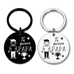 Te Quiero PAPA Spain I Love You Father's Day Birthday Gift Dad KeyChain Ring