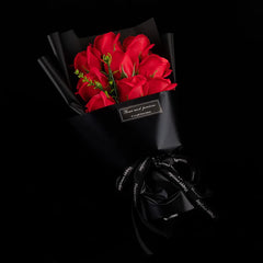 Valentines Day Gift Artificial Flower Rose Soap Bouquet Gift Box Flower