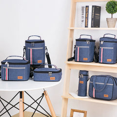 Round Thickened Pinny Fashion Lunch Box Insulation Bucket