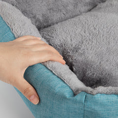 Cat And Dog Kennel Warm Plush Removable And Washable Bamboo Charcoal