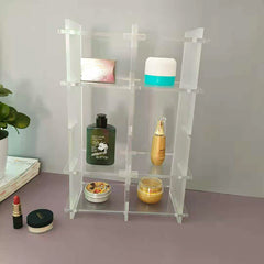 Multifunctional Transparent Acrylic Free Combination Desktop Organizer Storage Rack
