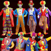 Halloween Adult And Children Clown Costume Stage Suit