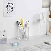 Transparent Acrylic Pen Holder Organizer Storage Box Simple