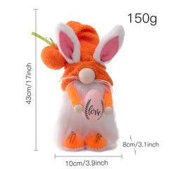 Easter Carrot Bunny Cartoon Cute Rabbit Decorative Ornament