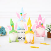 Easter Decorations Knitted Fabric Faceless Doll Rabbit Doll