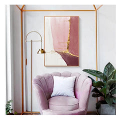 Nordic PurpleCanvas Painting Abstract Golden Canvas Painting Wall Pictures
