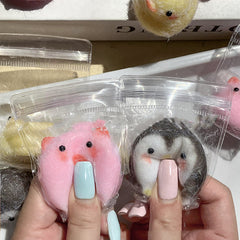 Creative Mini Cute Pet Squeezing Toy Silicone Cartoon Pressure Reduction Toy
