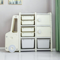 Organizer Large Capacity Bookshelf Cartoon Locker Baby Storage Cabinet