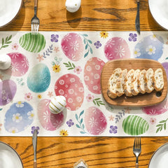 Linen Easter Rabbit Egg Restaurant Holiday Decoration Tablecloth