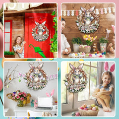Easter Rabbit Garland Door Plate Pendant