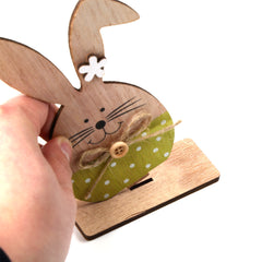 Wooden Spring New Easter Wooden Rabbit Nordic Style Home Ornament Decoration Craft