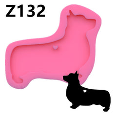 Dog Fondant Baking Cake Soft Pottery Keychain Epoxy Mould