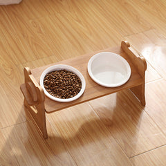Oblique Pet Dining Table Dog Bowl Ceramic