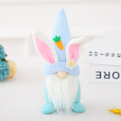 Easter Decorations Knitted Fabric Faceless Doll Rabbit Doll