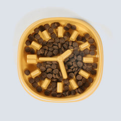 Dog Choking Prevention Bowl Slow Non-slip Clock-shaped