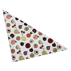 Pet Triangle Towel Strawberry Avocado Footprint Dog Saliva