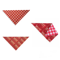 Pet Scarf Triangle Scarf New Year Dog Drool