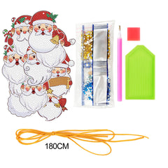 Diamond Painting Pendant Creative DIY Easter Cartoon Handmade Stick-on Crystals Light PET Christmas Decorative Small Pendant