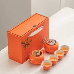 Gift Box With Hand Gift Set Ceramic Tea Set Suit